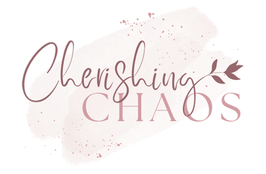 cherishing chaos pink paint logo